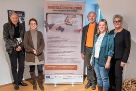 Pressekonferenz_Neue_St_Veiter_Literaturtage_von links Prokop, Bernhofer, Hagg, Rader, Radaelli.jpg